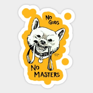 No Gods, No Masters. Only Shibe. Sticker